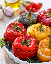 Mediterranean Style Stuffed Peppers